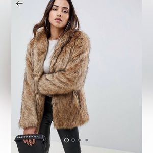ASOS Design Faux Fur Coat